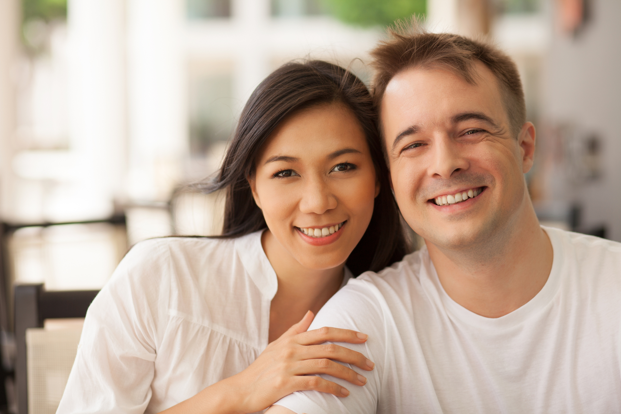 Happy couple smiling